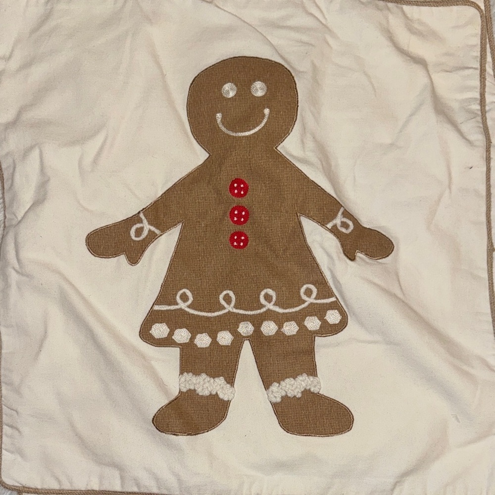 Gingerbread Decorative Pillow Cover